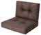 PillowPrim, Palettenkissen, Stulhkissen, Rattansessel, Outdoor, Auflage, Sitzkissen, Stuhlkissen, Rattanmöbel, Braun, 70 x 70 cm
