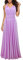 xxxiticat - Abito da sera lungo da donna, elegante abito da damigella d'onore, abito da cocktail, per le feste, Lilla, S