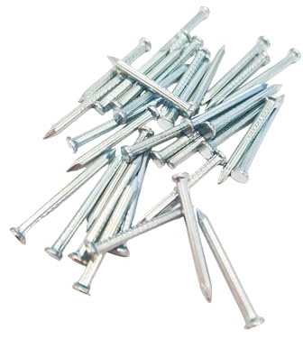 Super Mundo - 400 piezas Clavos de acero al carbono, 5x30mm, clavos galvanizados para colgar imágenes y carpintería (99711)