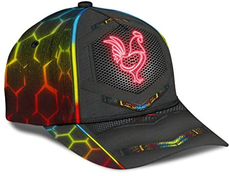 Generic Baseball Cap Huhn-Symbol Baseball Mütze Snapbacks Capatmungsaktive Mütze Leichtgewicht Baseballkappe Für Herren, Tennis, Auf Reisen