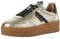 Tamaris Damen Sneaker Wechselfußbett; LightGold Combined, EU 39