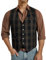 Enlision Anzugweste Herren Schwarz Plaid Kariert Hochzeit Regular Fit Wolle Anzug Weste für Manner Tweed Formale V-Ausschnitt 3XL
