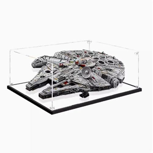 Diese Acryl-Vitrine für Lego75192 Millennium Falcon, transparente Vitrine staubdichte Vitrine für Lego 75192 Millennium Falcon (Modell nicht im Lieferumfang enthalten) (3 mm)