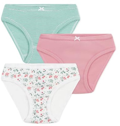 Petit Bateau Mädchen A0D2N Höschen, Variante 1, 8 Jahre (3er Pack)