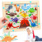 Montessori Spielzeug ab 3 Jahre Labyrinth Holzspielzeug für 3 4 5 6 7 Jahre alte Jungen Mädchen Magnetische Farbe und Zahl Labyrinth Feinmotorische Fähigkeiten Spielzeug für Kleinkinder Farbe Sortiere