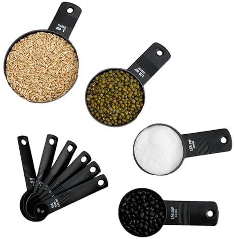 Set di misurini – Tazze di misurazione portatili, gadget da cucina | 10 pezzi misurini bagnati, set di misura di cottura ergonomico gadget da cucina per farina