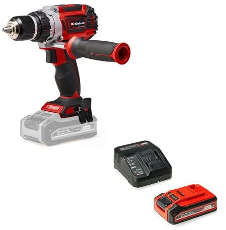 Einhell Professional Akku-Bohrschrauber TP-CD 18/60 Li BL Power X-Change (18 V, bürstenloser Motor, 13mm-Metallbohrfutter, 2-Gang-Getriebe, inkl. 4,0 Ah PLUS Akku und Ladegerät)