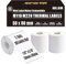 M220 Etiketten M110 Thermo-Etiketten für Phomemo M110 Etiketten m220 M120 M221 Etikettenmacher-Klebeband Nachfüllpackung für CLABEL 221B Etiketten-Nachfüllpackung, 50 x 80 mm, 3 Rollen, Weiß