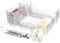 Hikrxya 25 Pack Clear Plastic Drawer Organisers Set, 4 Size Versatile Bedroom and Vanity Drawer Organizer Trays, Kitchen Plastic Storage Divider Bins for Makeup Bedroom Kitchen Gadgets Office