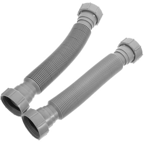 Hemobllo 2 Ensembles Tuyau De Vidange D'évier Tuyau D'évier Flexible Tuyau De Vidange Extensible Très Nettoyeur De Drain Serpent Tuyau De Vidange De Camping-car Bonde De Lavabo 2 Pièces * 2