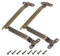 QUARKZMAN 2 Piezas Bisagras de Soporte Plegables para Tapa, Bisagras Giratorias de 180 Grados de Hierro, Bisagras de Estancia para Armario Cajas de Madera, Grandes