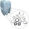 WiseWave Premium Full Rebuild Set: kompatibel mit Lay Z Spa SaluSpa Coleman Portable Inflatable Bubble Hot Tubs Spa AirJet und HydroJet Modelle Durable Easy-Fit Spa Repair Leck