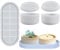 5 Stück Silikonform Kerzenhalter, Gießform Silikonform Dose mit Deckel,Sukkulente Kaktus Blumentopf, Silikonformen Schale Resin Formen für Beton Gips Kerzenhalter