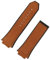 BQAXUREW EDVENA 29 * 19 Mm Crazy Horse Leder Gummi Silikon Uhrenarmband Uhrenarmband Kompatibel Mit Hublot Strap 30 Mm King Power Series(Brown strap,With Rose buckle)