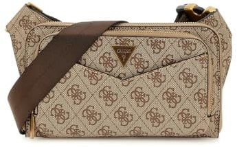Borsa marsupio uomo Guess Siena flat bumbag zip around beige brown UBS25GU18 HMSILOP5114 Piccola
