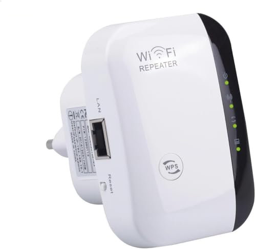 Amplificatore WiFi, Ripetitore WiFi 300 Mbit/s 2.4GHz, Amplificatore WiFi con Modalità Ripetitore/AP e Funzione WPS