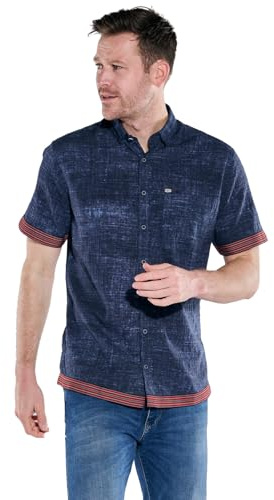 engbers Herren Kurzarm-Hemd Regular, Marineblau
