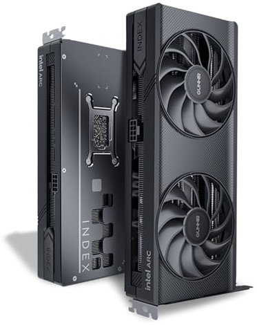 GUNNIR - Tarjeta gráfica Intel Arc B570 Photon 10GB GDDR6, 2670 MHz Boost (3x DP 2.1 + HDMI 2.1 | PCIe 4.0 x16) refrigeración de triple ventilador, listo para 4K/8K, competidor RTX 4060 (negro