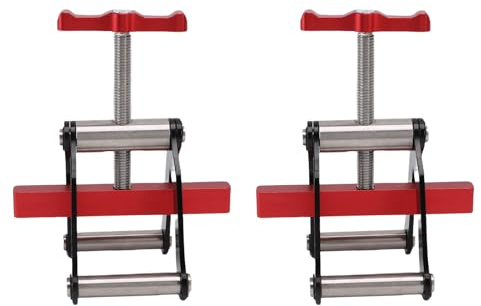 Sahgsa 4 Way Pressure Clamp - Aluminum Alloy Four Way Corner Clamping System | Powerful Wood Panel Clamp for Woodworkers | Cabinet & Furniture Making Tool