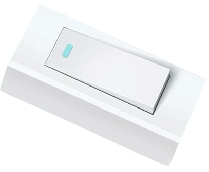 Toddmomy Interruttore a Pulsante Singolo per Lampada da Comodino Facile da Installare Design Moderno e Sottile Mini Ultrasottile Adatto a Parete Accessorio per Casa