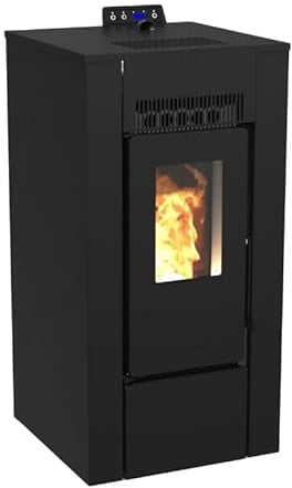Pack Poêle à granules étanche LVZ ALEXA 11 + Kit Conduit sortie Ventouse - Noir
