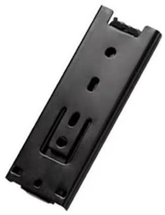 Diapositivas de cajón de triple extensión de 45 mm de ancho, 12.7 cm, 15.2 cm, 20.3 cm, montaje lateral, para cajones de cocina, dormitorio y oficina, paquete de 2