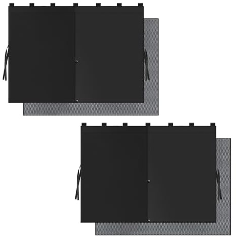 Auto Sonnenschutz Vorhang, 2 Stück Magnetisch Sonnenblende Autovorhänge, 67x48 cm, Doppelschicht Autofenster Sonnenschutzrollos Heckscheibe für Autos, LKWs, SUVs