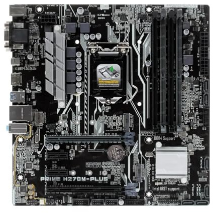 Scheda madre Fit For ASUS PRIME H270M-PLUS Scheda Madre Intel H370 LGA1151 Supporto i5-9400F 8600K i7-8700K i7-9700F i9-9900KF CPU M.2 NVME DDR4 64GB