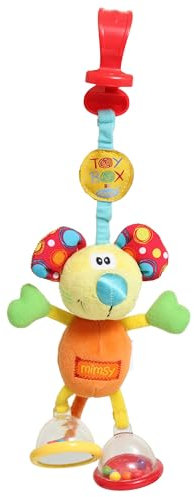 Playgro 40017 Klipp Klapp Maus mit Rassel zur Befestigung am Kinderwagen