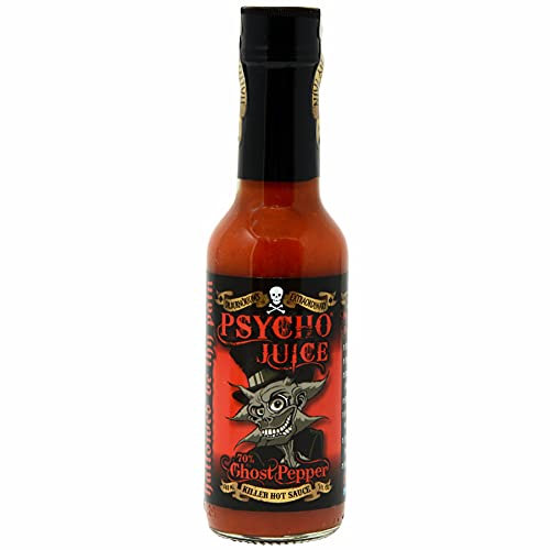 Psycho Juice 70% Ghost Pepper Hot Chilli Sauce