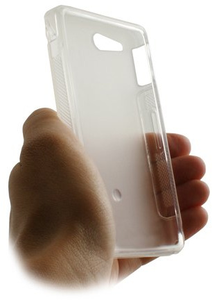 System-S TPU Silikonhülle Schutzhülle Tasche Protector Case Cover Hülle Transparent für Sony Ericsson Xperia Go ST27i