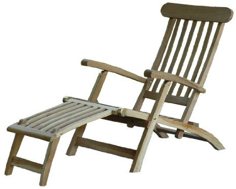 Ambientehome Landu Deckchair Sonnenliege Liege Gartenliege massiv