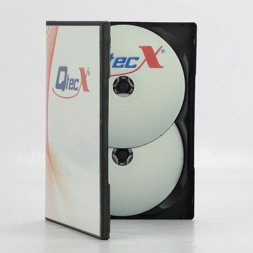 100 Custodie Dvd Triple Nere - Senza inserto - Box porta 3 Dvd/cd