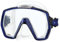 Tusa Freedom HD Erwachsene professionelle Tauch- und Schnorchelmaske, Silikon transparent / kobaltblau