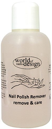 World of Nails-Design Spa Nagellackentferner remove & care, mit reichhaltiger Pflege ohne Lösungsmittel 100 ml