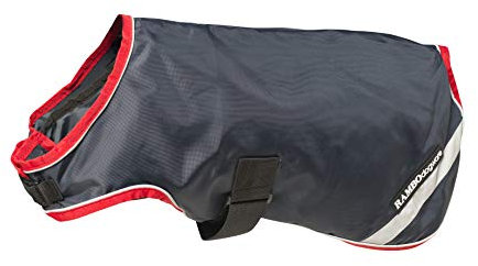 Horseware Rambo Hundedecke, wasserdicht, Größe XXL, Marineblau/Rot