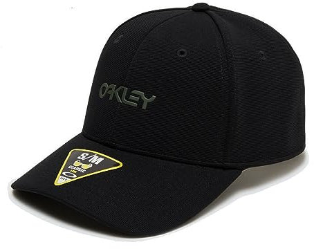 Oakley Damen 6 Panel Stretch Metallic Hat Mütze, Blackout, S-M