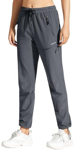 MOCOLY Wanderhose Damen Sommer Leichte Lang Cargo Outdoorhose Trekkinghose