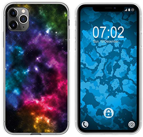 PhoneNatic Custodia Compatibile con Apple iPhone 11 PRO Custodia in Silicone Nebula M8 Case iPhone 11 PRO + Pellicola Protettiva