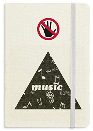 White Music Lyrics And Notes Black Secret Notebook Classic Journal Diary A5