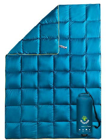 4Monster Outdoor Daunendecke Ultraleicht für Camping, Kompakte Reisedecke Bettdecke Warm Weich für Outdoor Indoor Reise Weihnachten