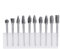 10 Piezas Tungsteno De Vástago De 3 Mm De 1/8 Juego De Fresas De Limas Giratorias De Carburo Sólido De Acero Para Broca De Herramienta Rotativa Para Carpintería, Taladrado, Tallado, Grabado
