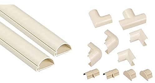 D-Line Mini Cable Trunking 2-Meter | 30mm (W) x 15mm (H) – 2 x 1-Meter Lengths