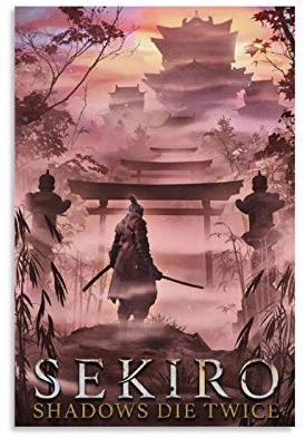 YZLI Sekiro Shadows Die Twice Poster, dekoratives Gemälde, Leinwand, Wandkunst, Wohnzimmer, Poster, Schlafzimmer, Gemälde, 30 x 45 cm