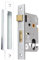 CE Rated-Euro Profile Mortice Door Lever Sash Lock Case Cylinder Keyhole 2.5/3 (Chrome, 2.5 Inch)