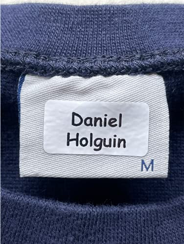 (60) Stick a Name® Clothing Labels. Basic No-Iron Stickers for Children's School Uniform, Care Home, School Supplies, or Lunchware