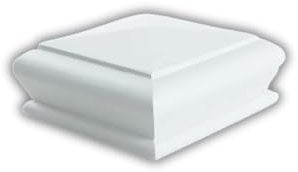 Cambridge White Primed Pyramid Caps, recessed to Suit a 90mm x 90mm Newel (Full)