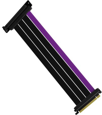 Cooler Master MasterAccessory Câble élévateur PCIe 4.0 x16 300 mm noir, compatible PCIe 4.0, blindé EMI 30 AWG, boîtier de protection en ABS pour carte graphique (MCA-U000C-KPCI40-300)