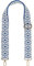 styleBREAKER Taschen Schulterriemen mit Azteken Muster, Wechsel Taschengurt mit Karabinerhaken, verstellbar, Handyband, Handykette 02013015, Farbe:Blau-Weiß