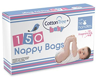 Cotton Tree Essential Duftende Windelbeutel, 150 Stück